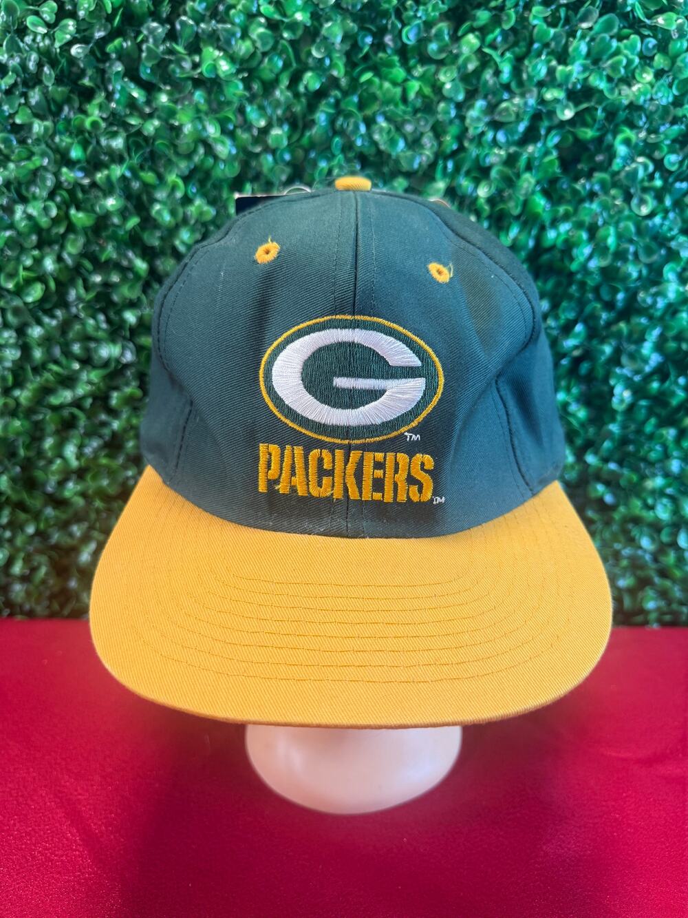Vtg 90s Green Bay Packers Snapback Hat Logo 7 Competitor New Deadstock Gift